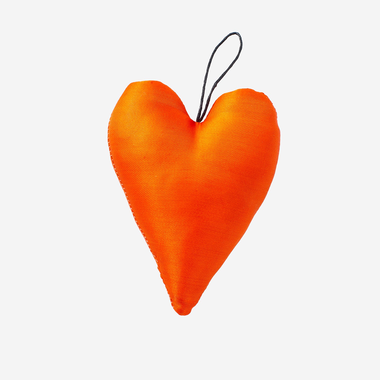 Silk heart orange