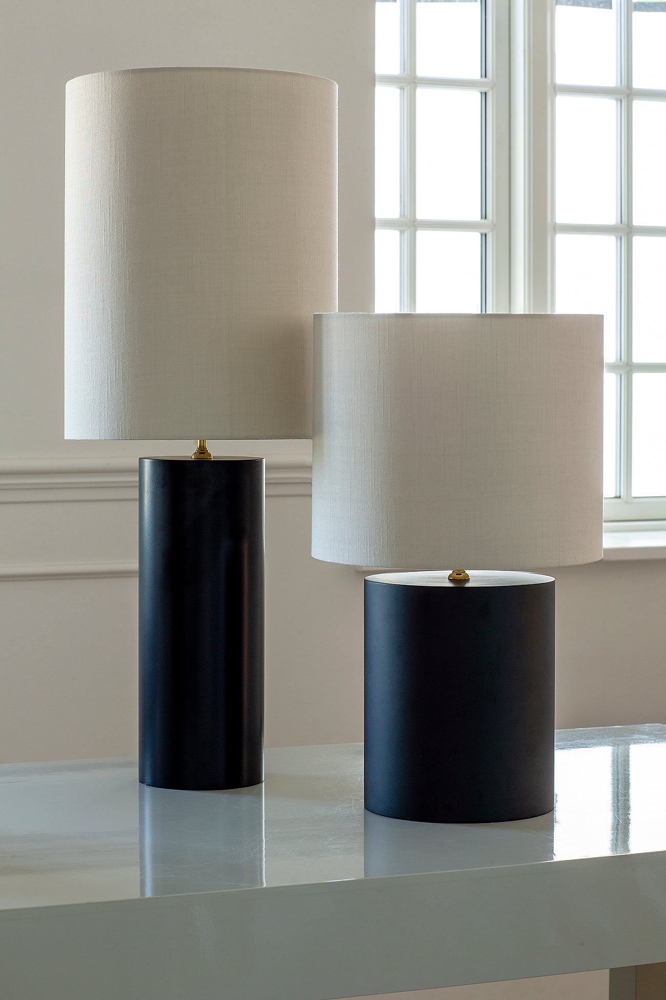 Lamp Base Fat Mat Black
