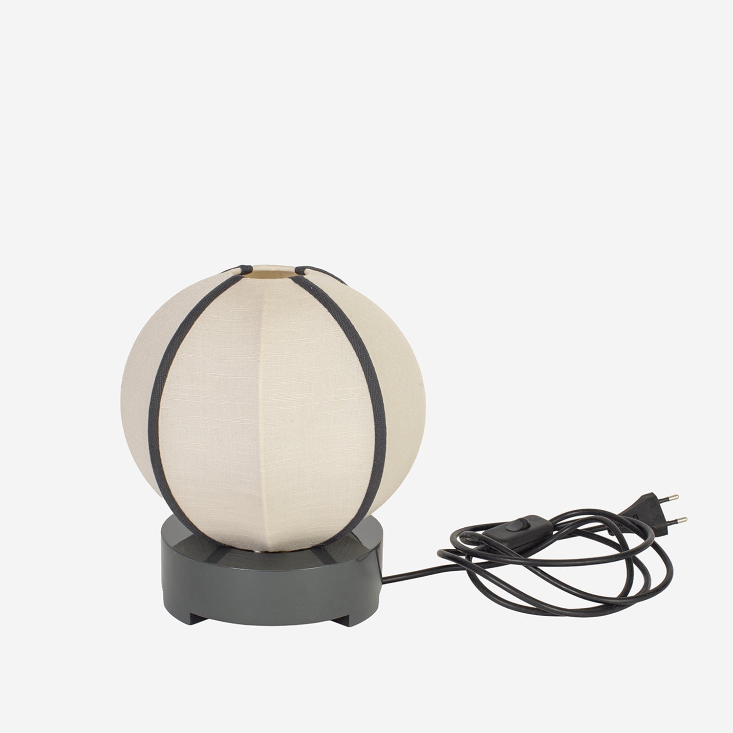 Round tablelamp, coal