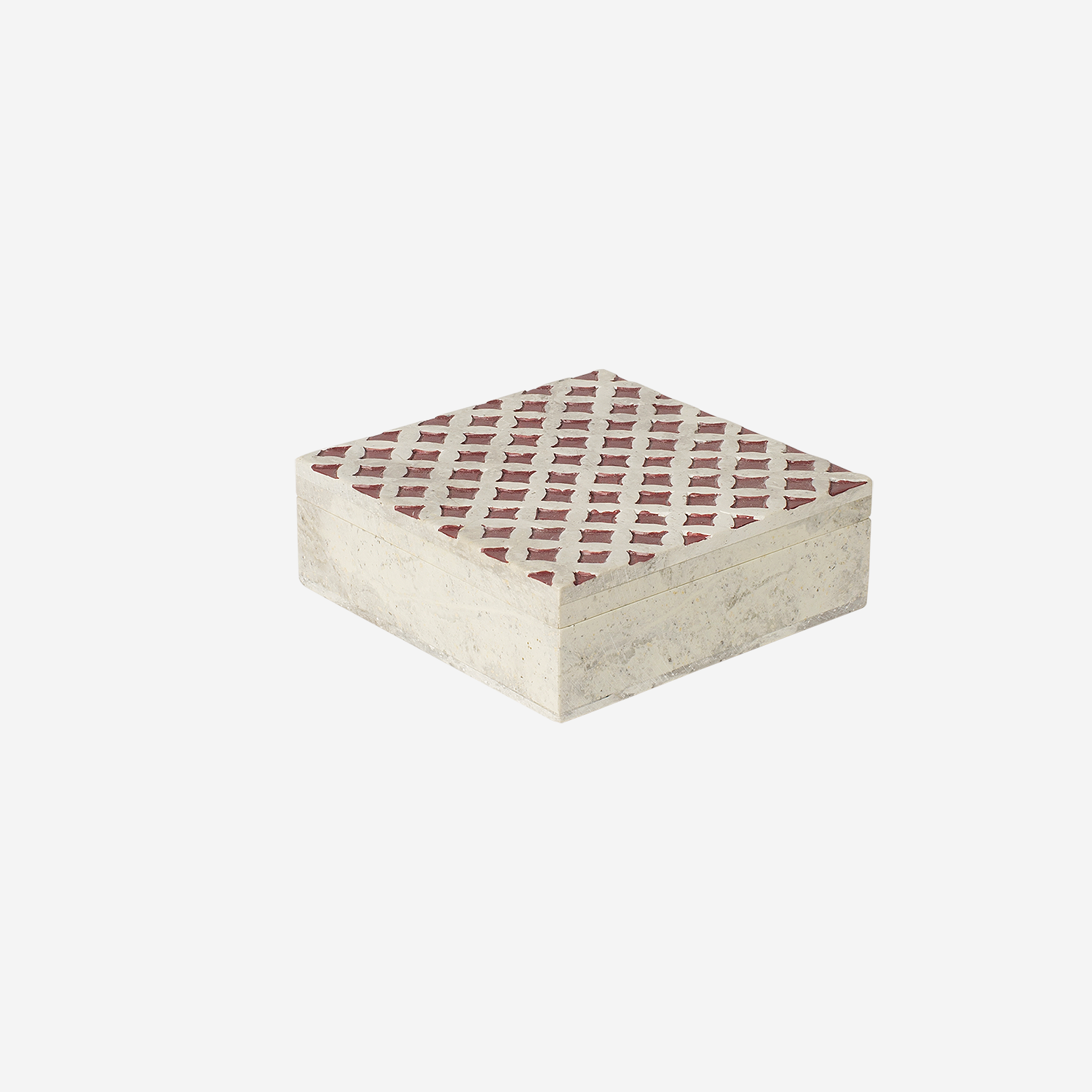 Soft Stone Box M Warm Red