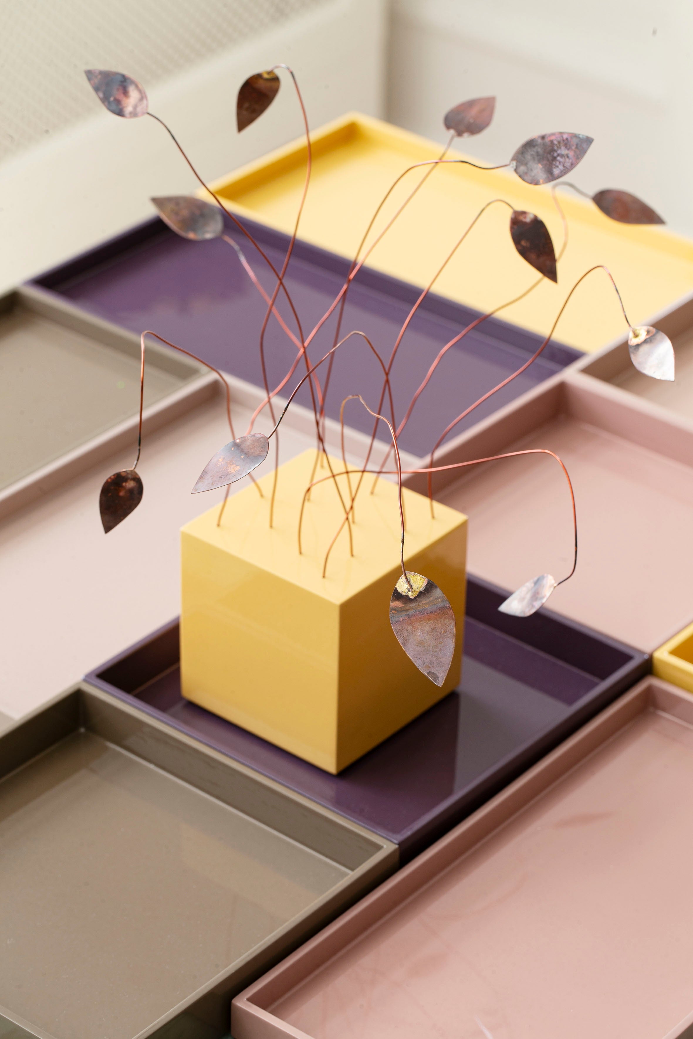 Lacquer Tray 20x20 Lavender