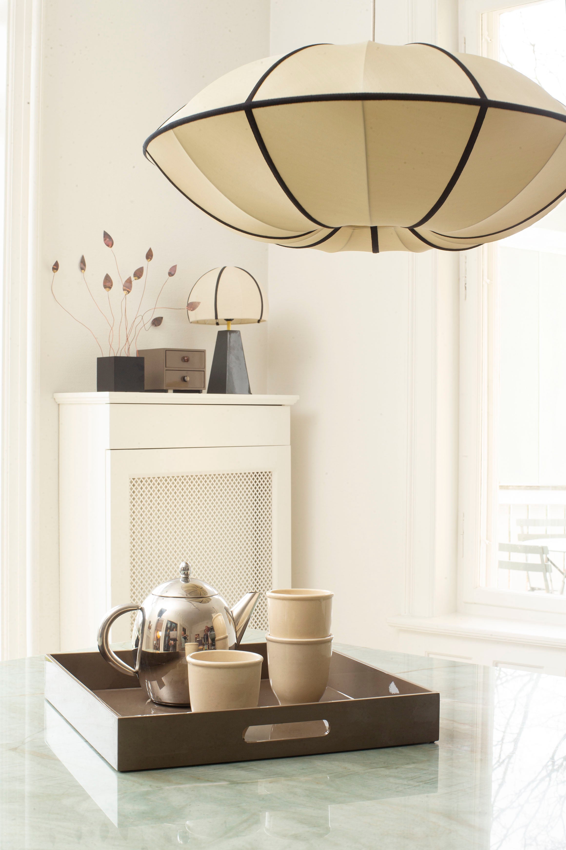 Lacquer Tray 40x40 Earth