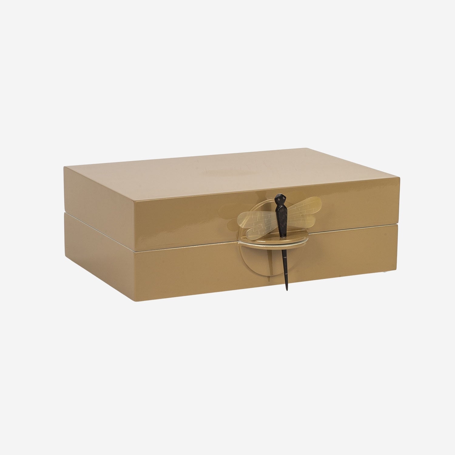 Lacquer Box w Rooms S Amber