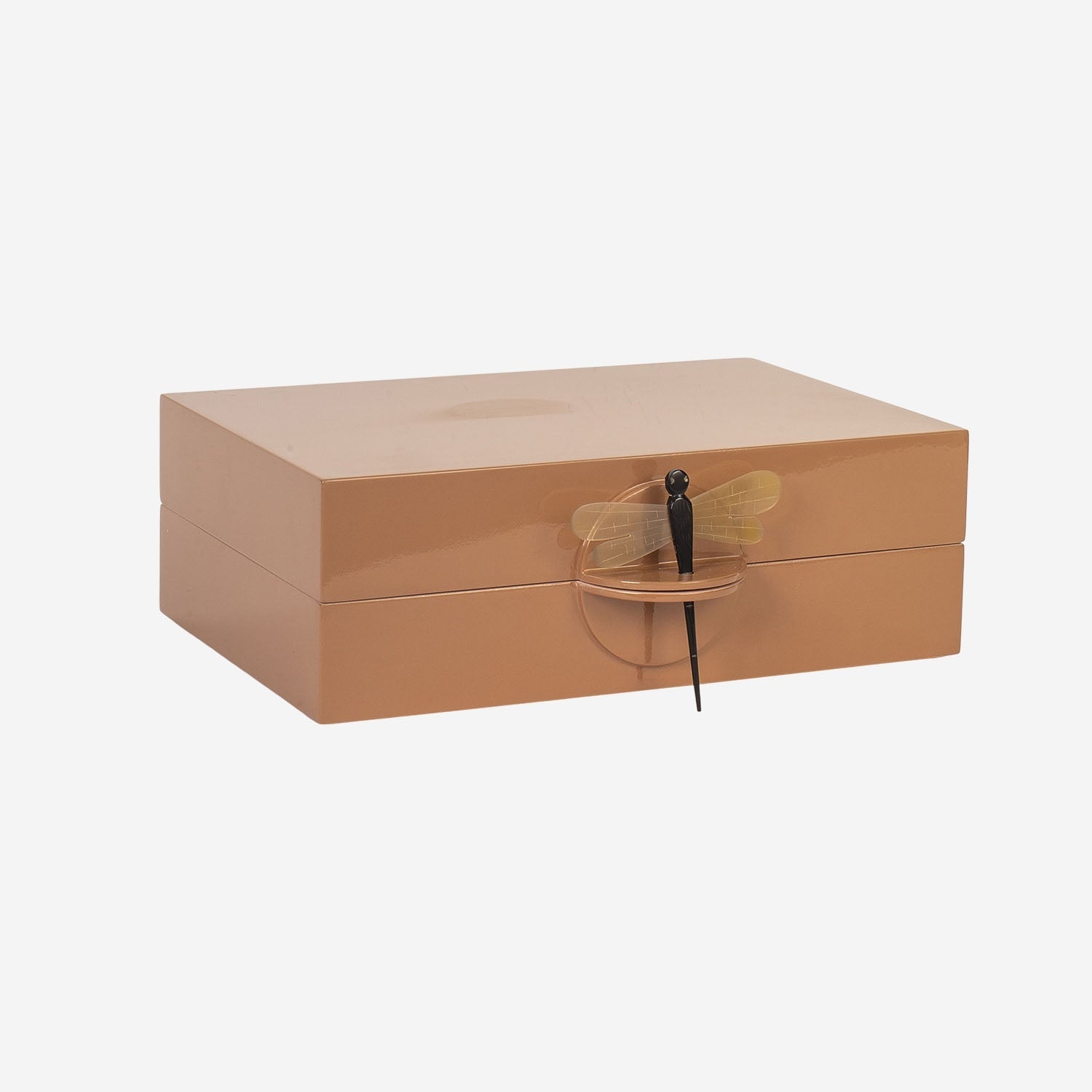 Lacquer Box w Rooms S Terracotta