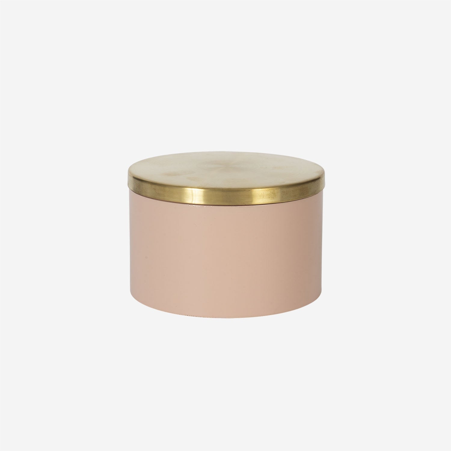 Round Box w Brass Lid, Sorbet
