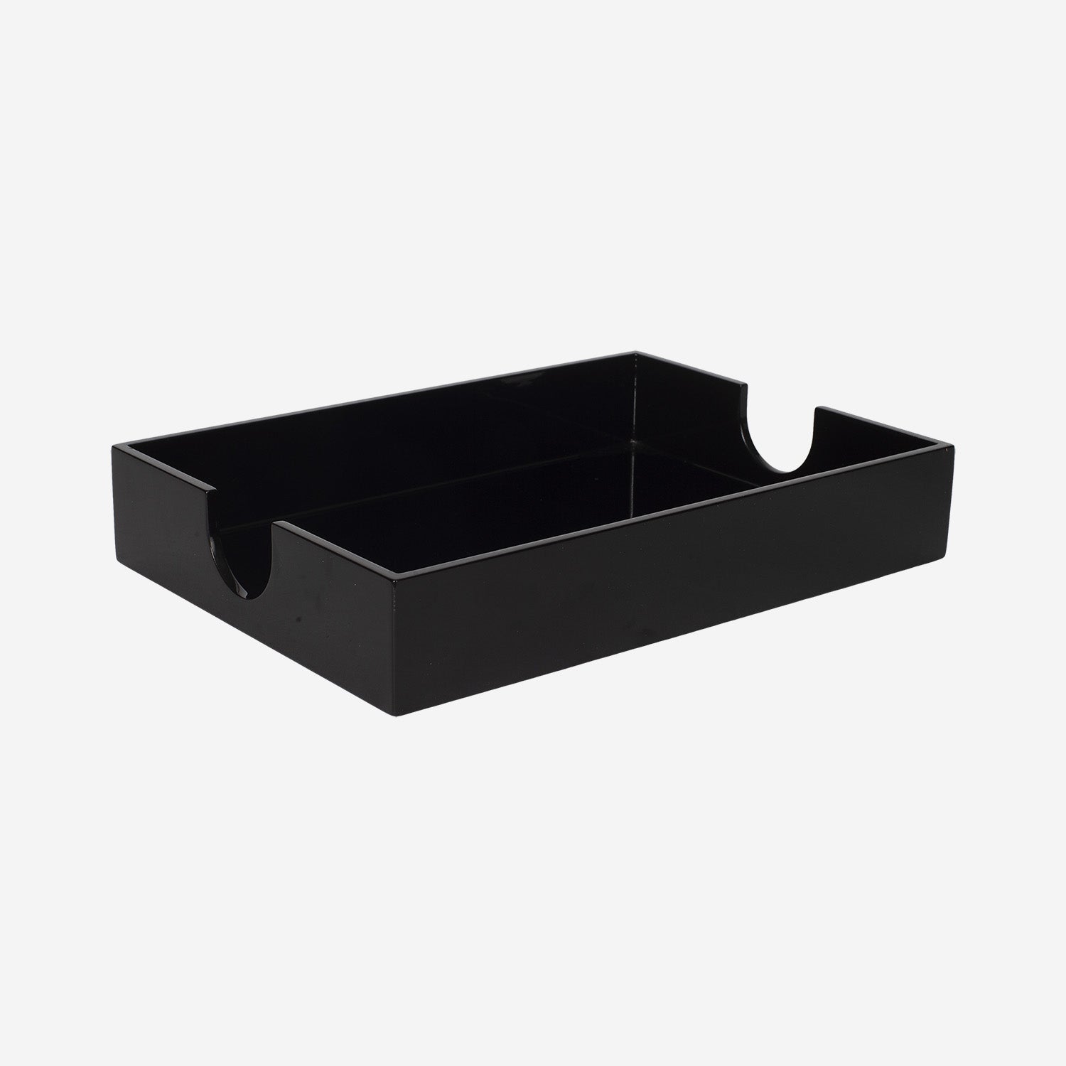A4 Lacquer Tray Black