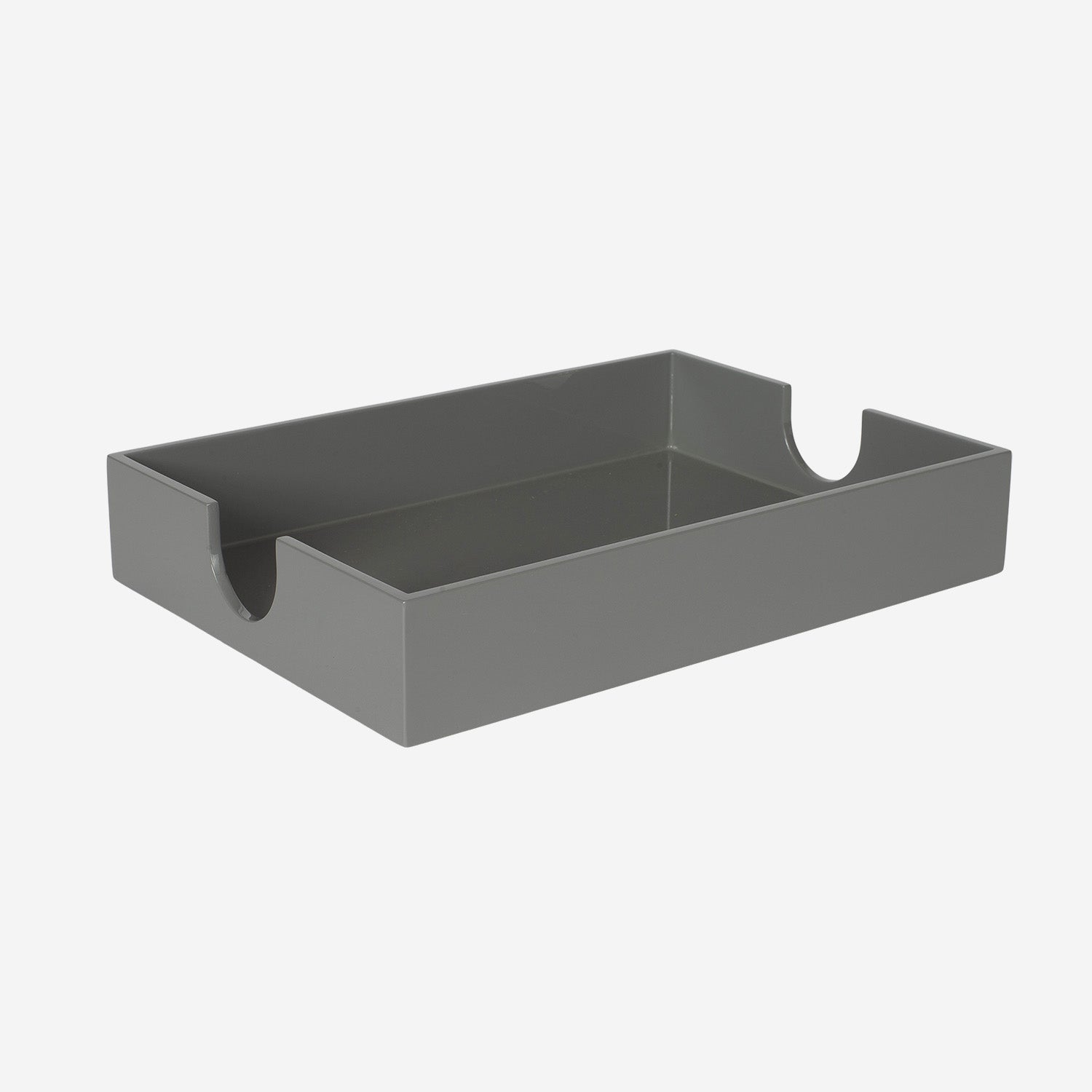 A4 Lacquer Tray Grey