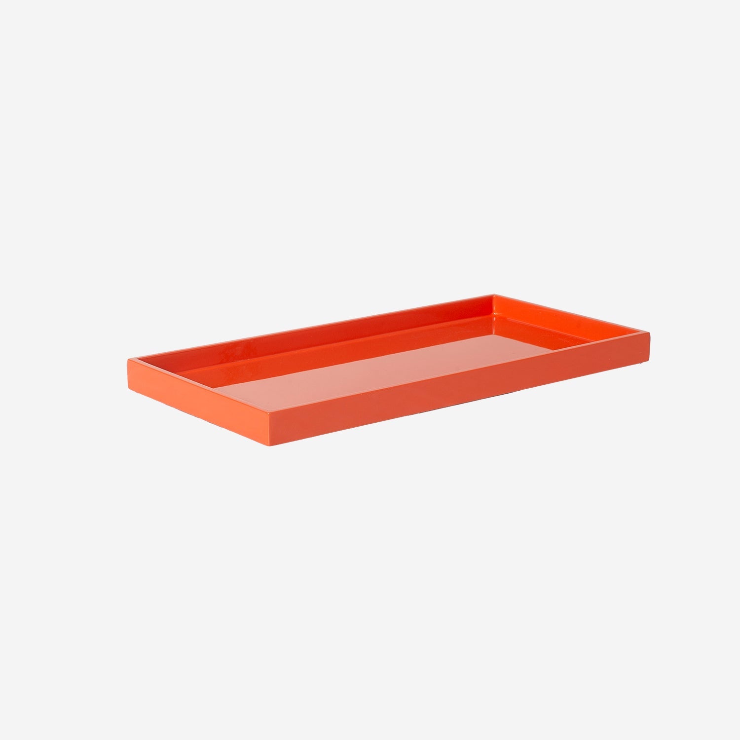 Lacquer Tray 32x16 Orange
