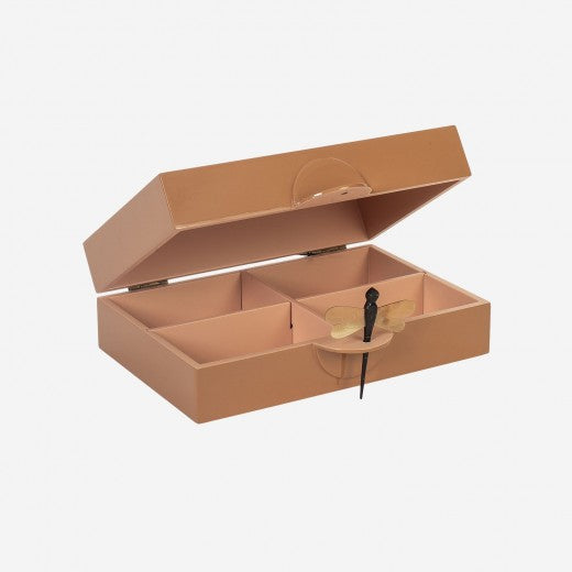 Lacquer Box w Rooms S Terracotta