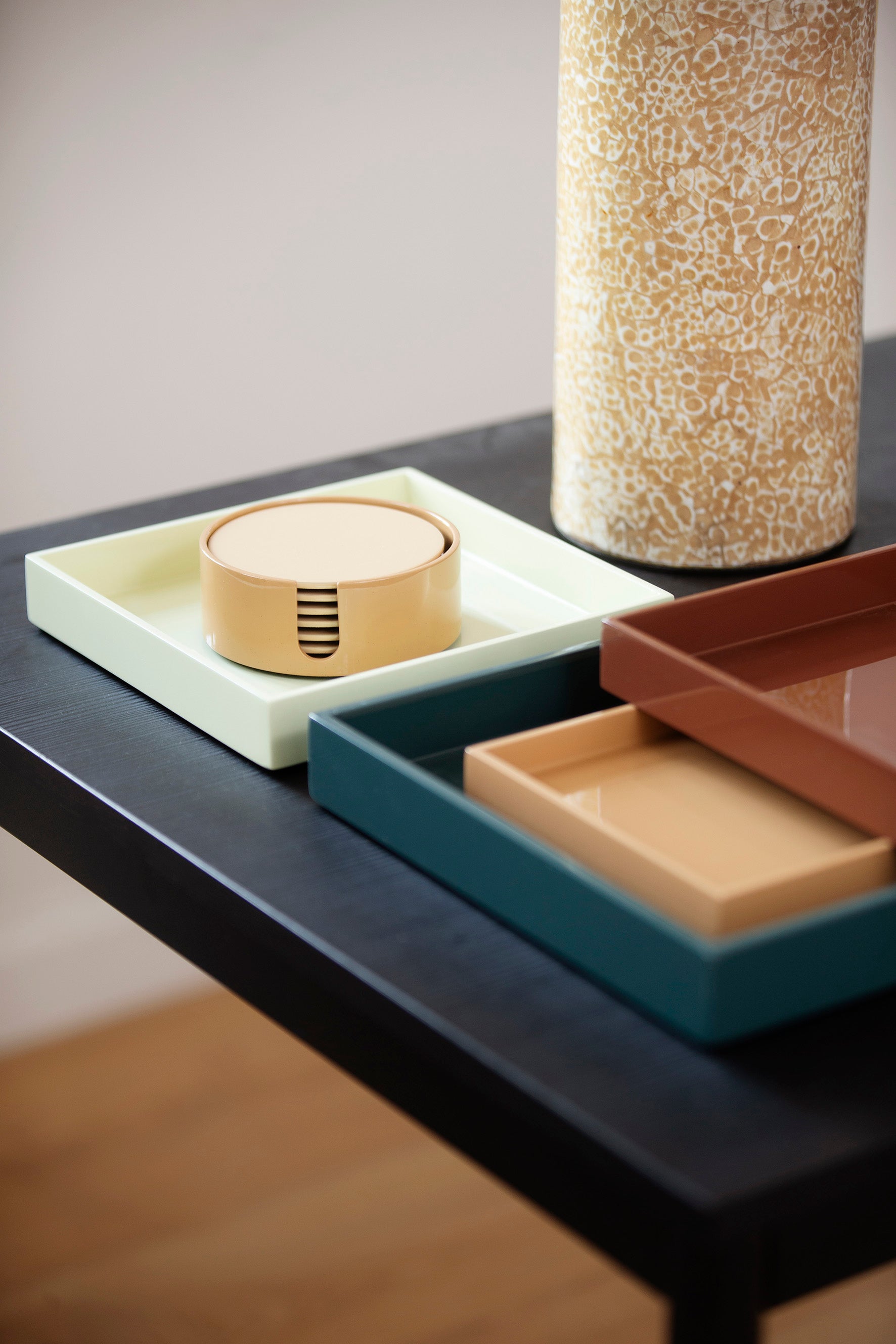 Lacquer Tray 50x25 Dark Green