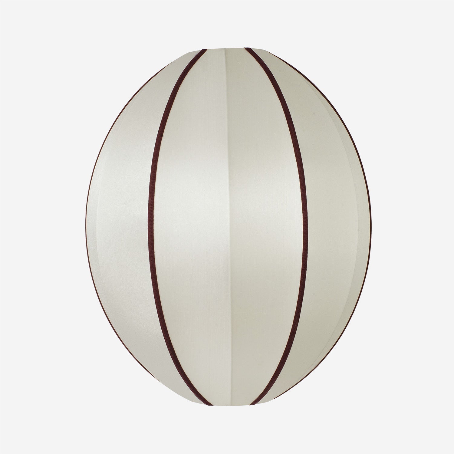 Lamp Shade Indochina Offwhite/Bordeaux oval L