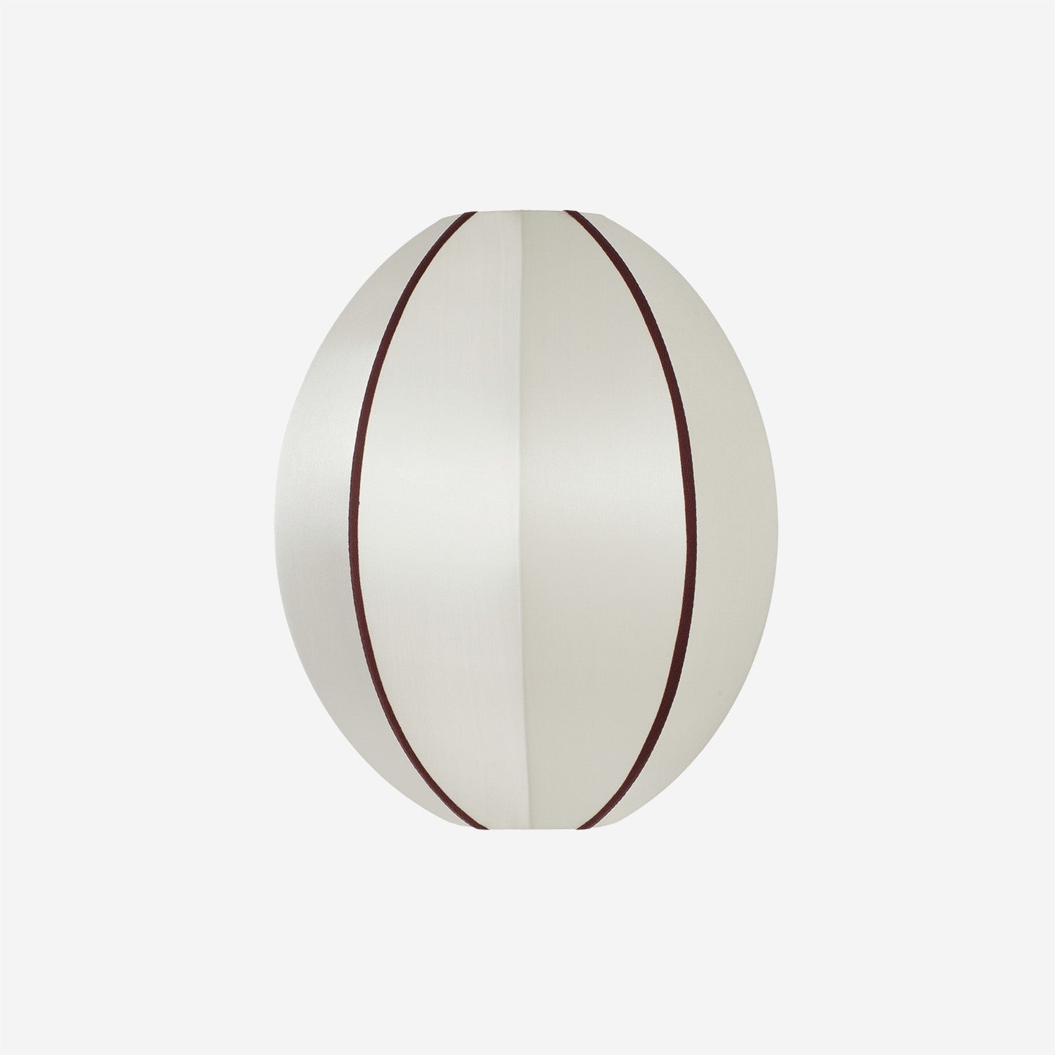 Lamp Shade Indochina Offwhite/Bordeaux Oval S