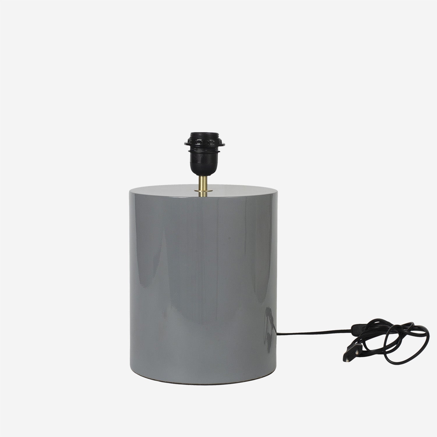 Lamp Base Fat Grey