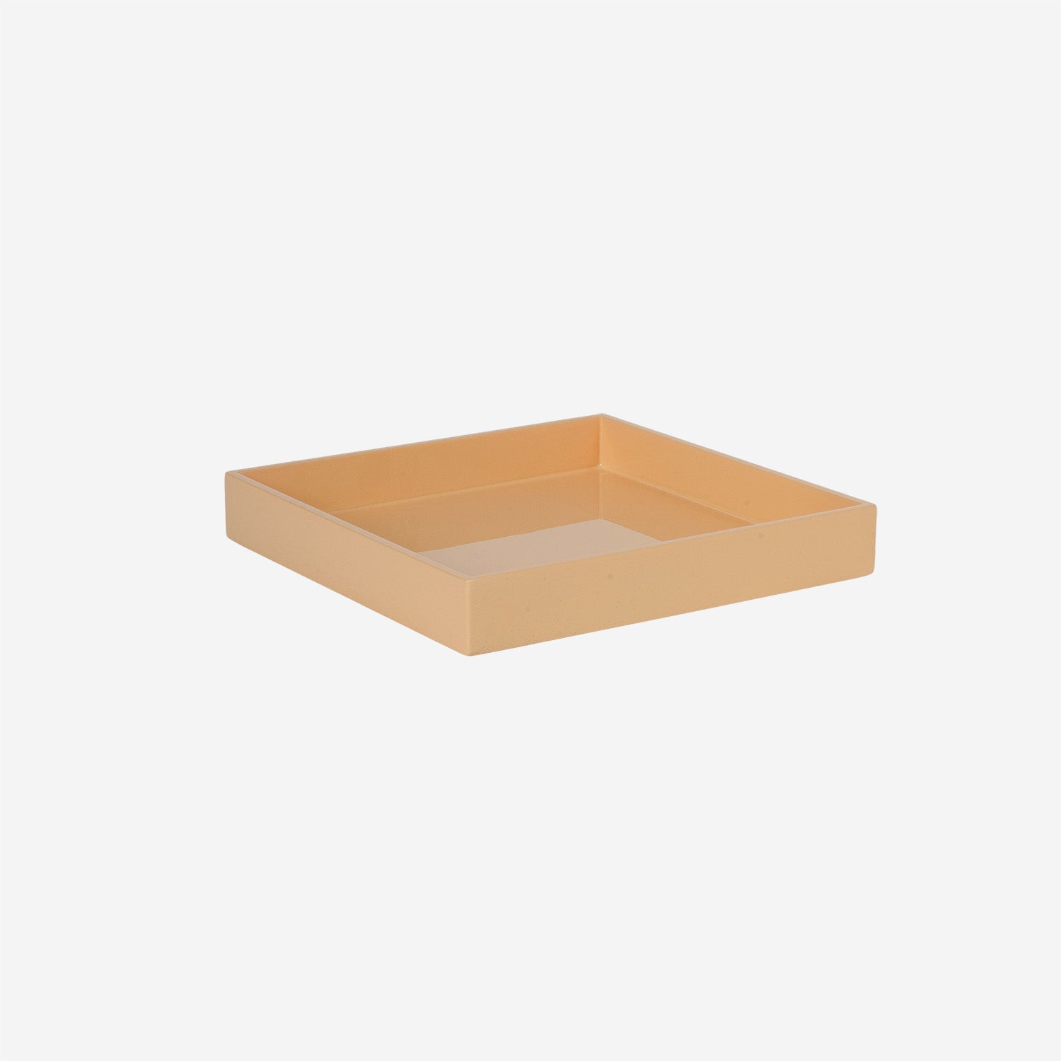 Lacquer Tray 20x20 Peach