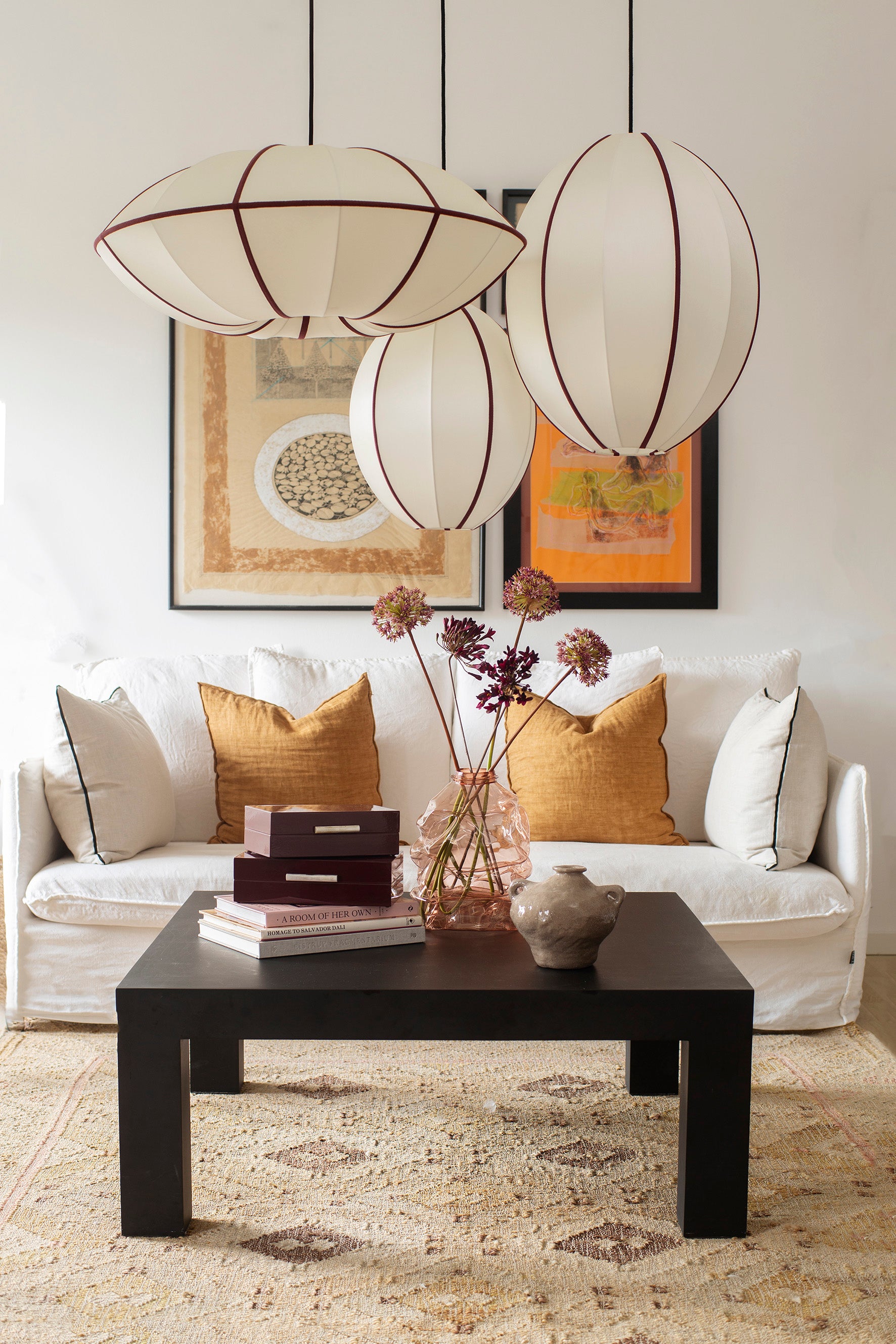 Lamp Shade Indochina Offwhite/Bordeaux UFO