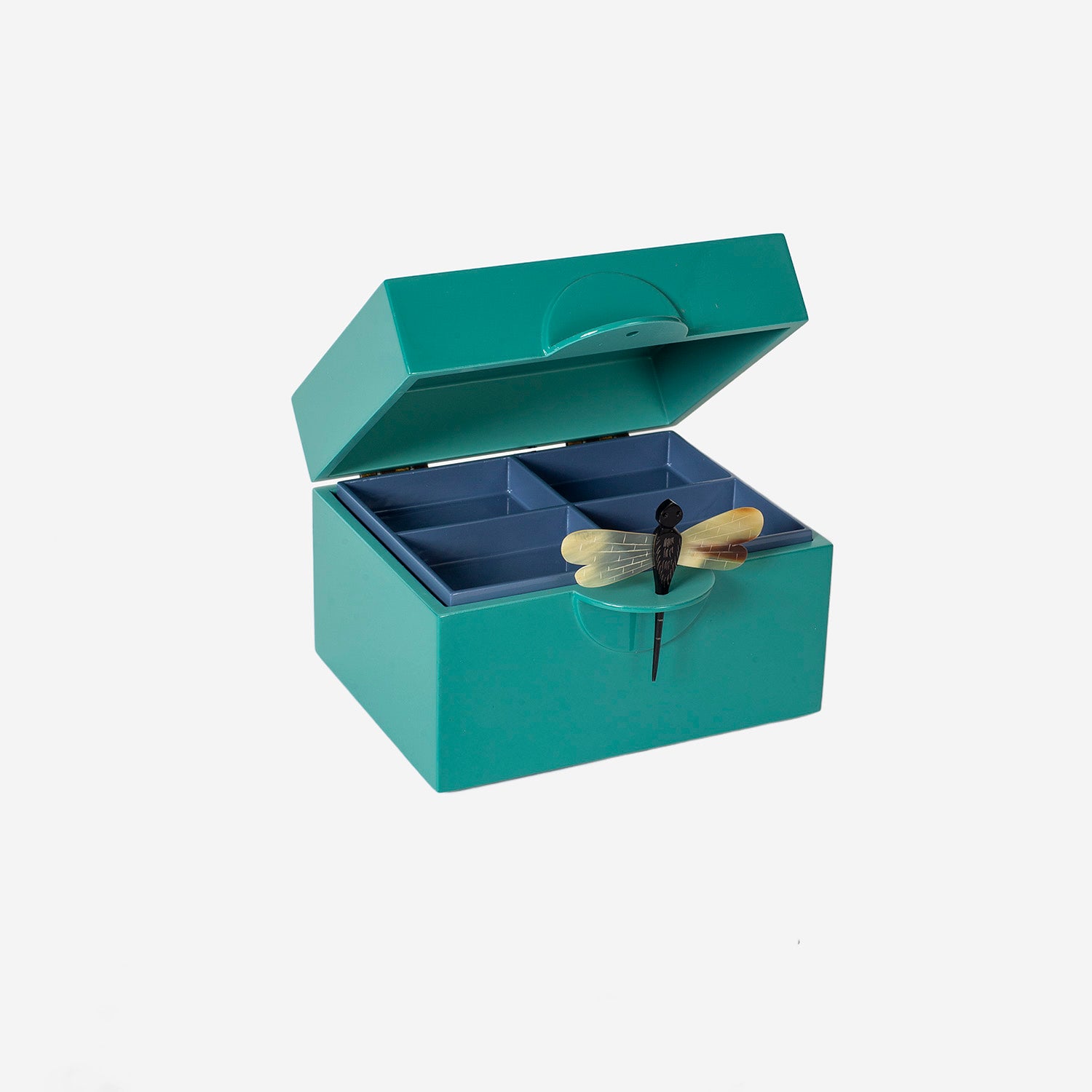 Lacquer Box B Dark Turquoise
