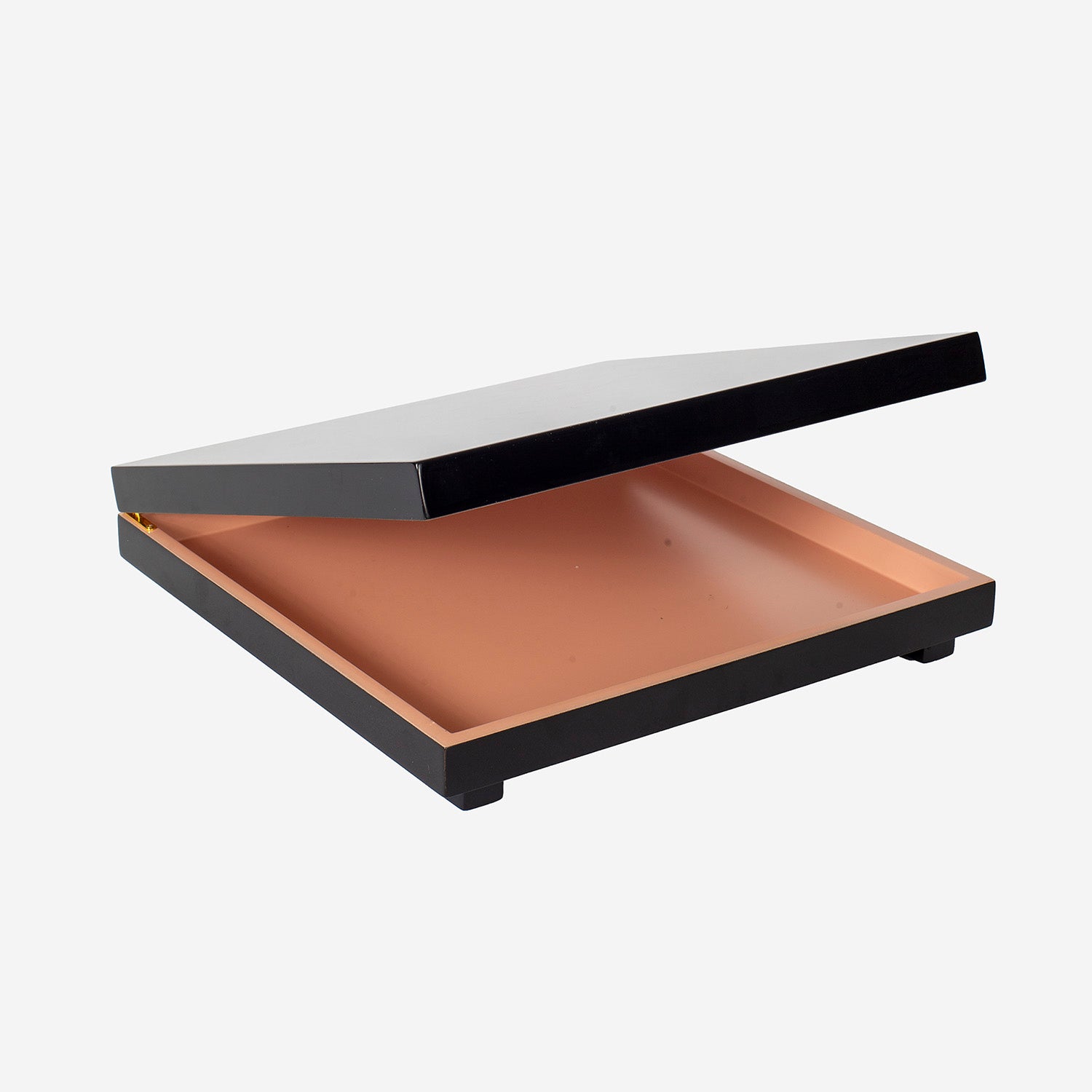 Large square box w long leg, black