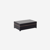 Lacquer box w hinge corner B Black - color swatch