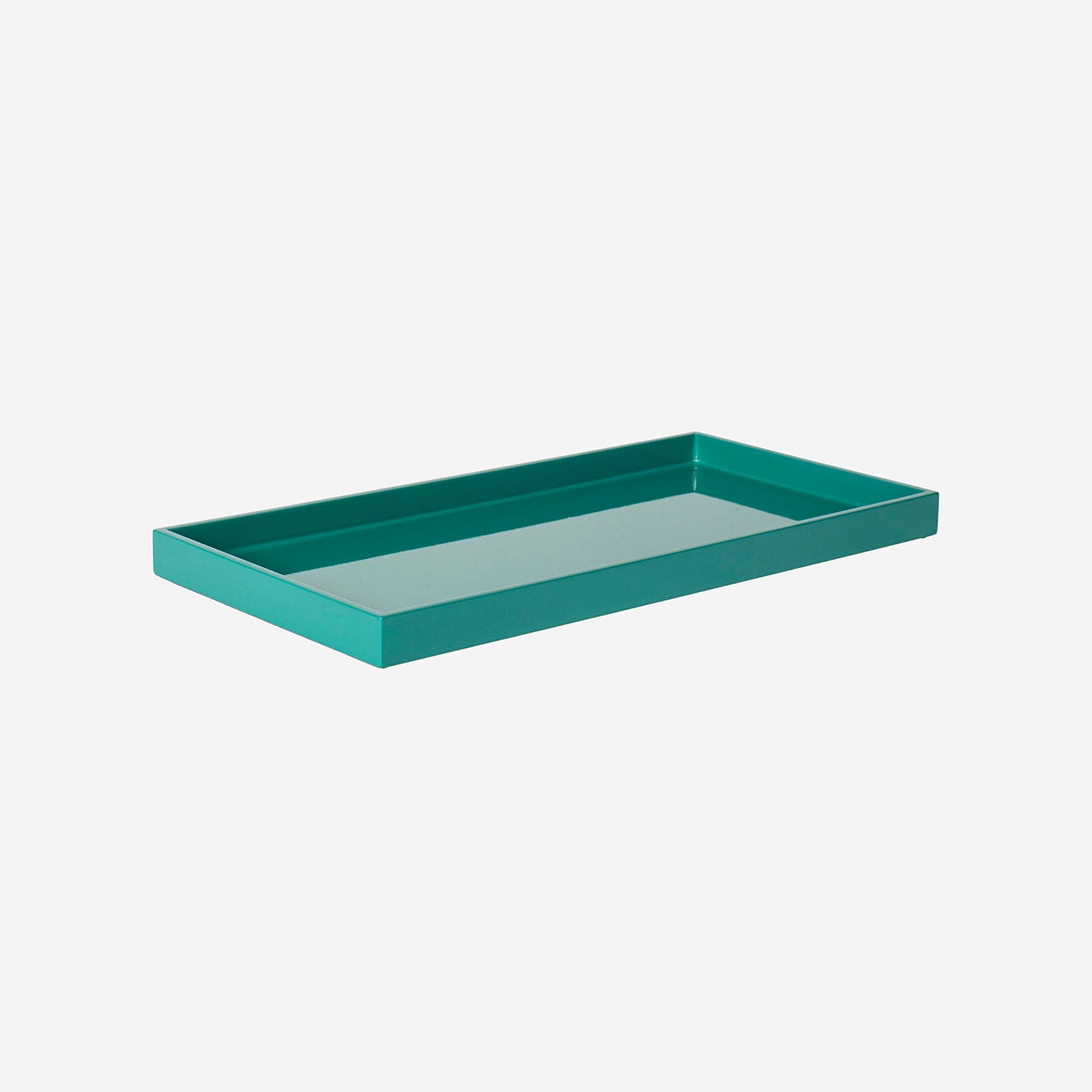 Lacquer Tray 32x16 Dark Turquoise