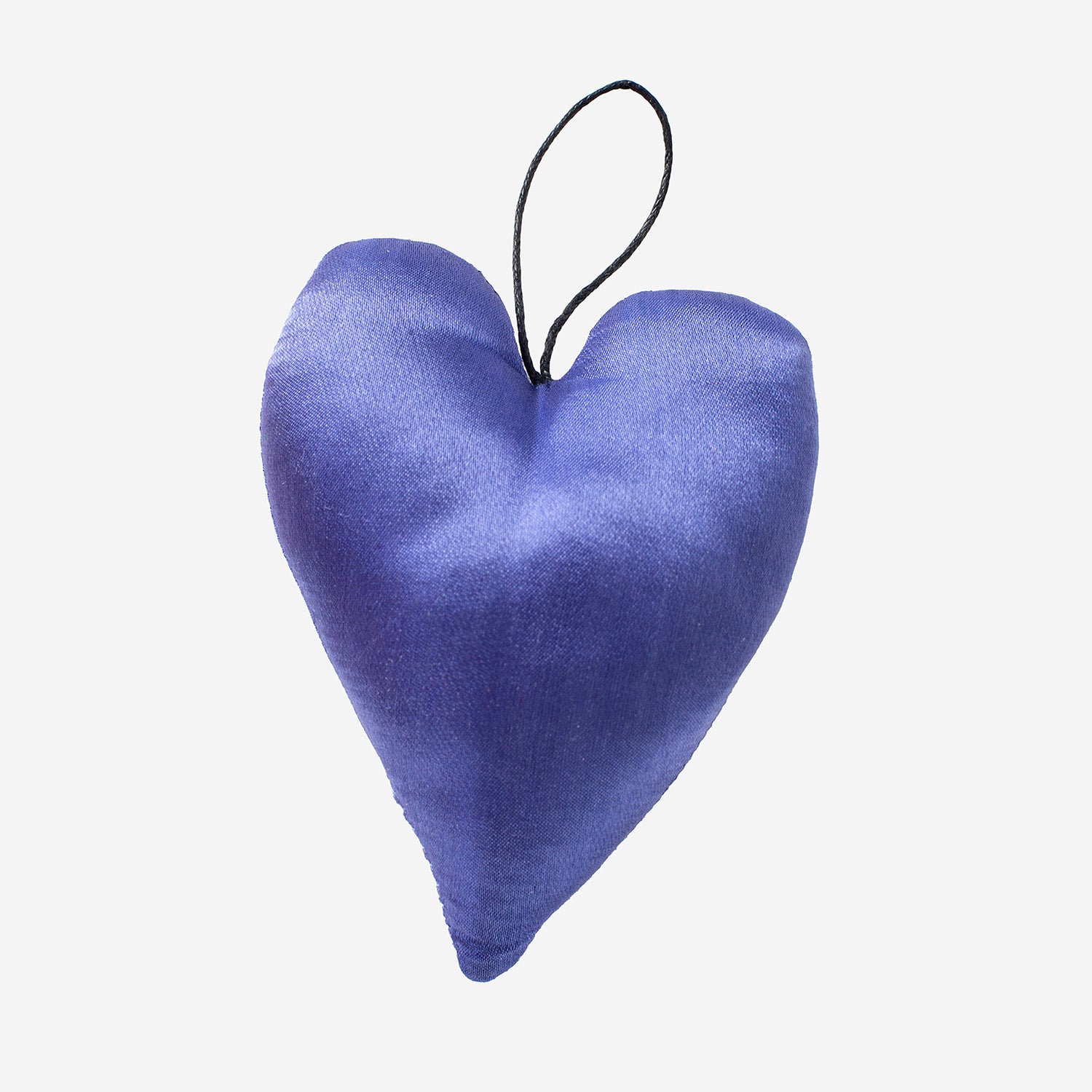 Silk heart ink blue