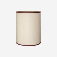 Cylinder lampshade sand/bordeaux 30x39 - color swatch