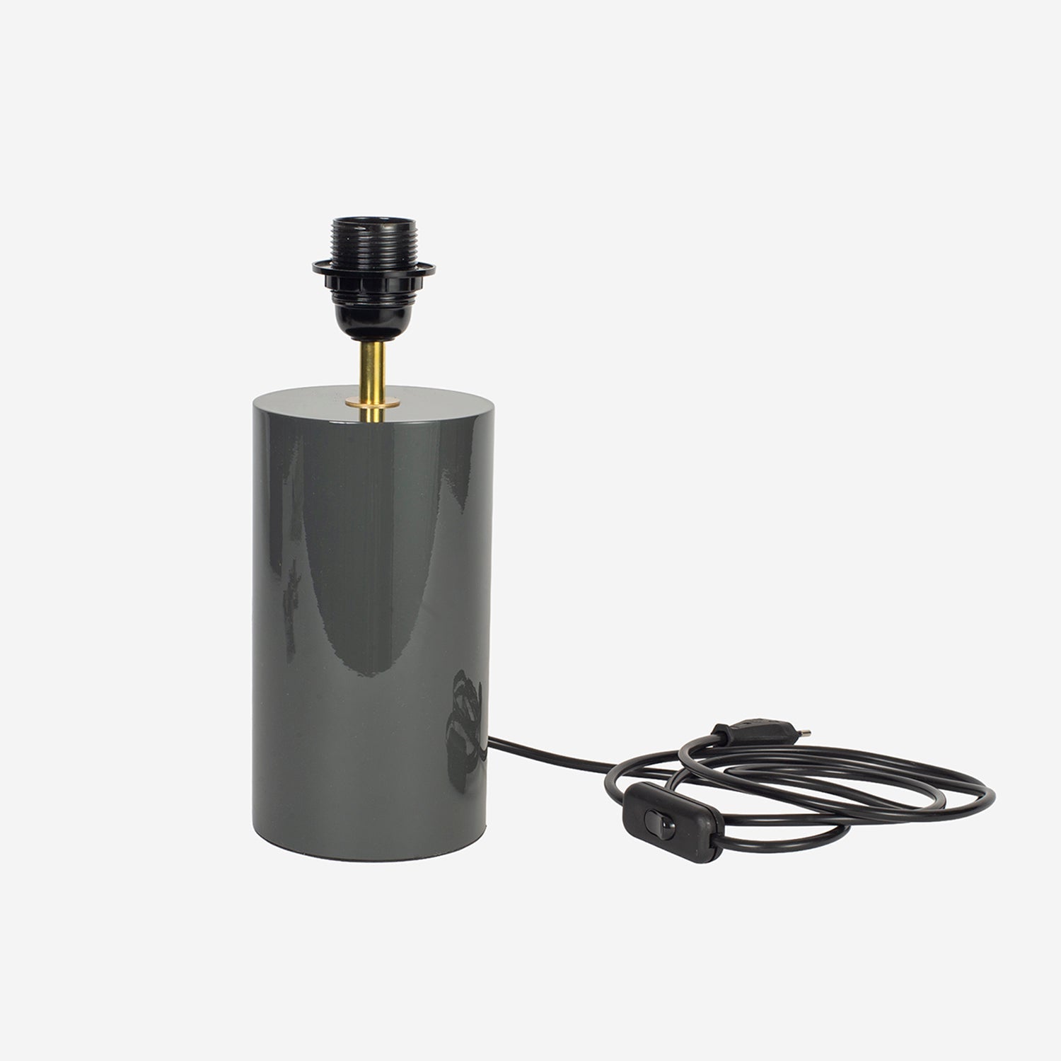 Round Lamp base, S, coal