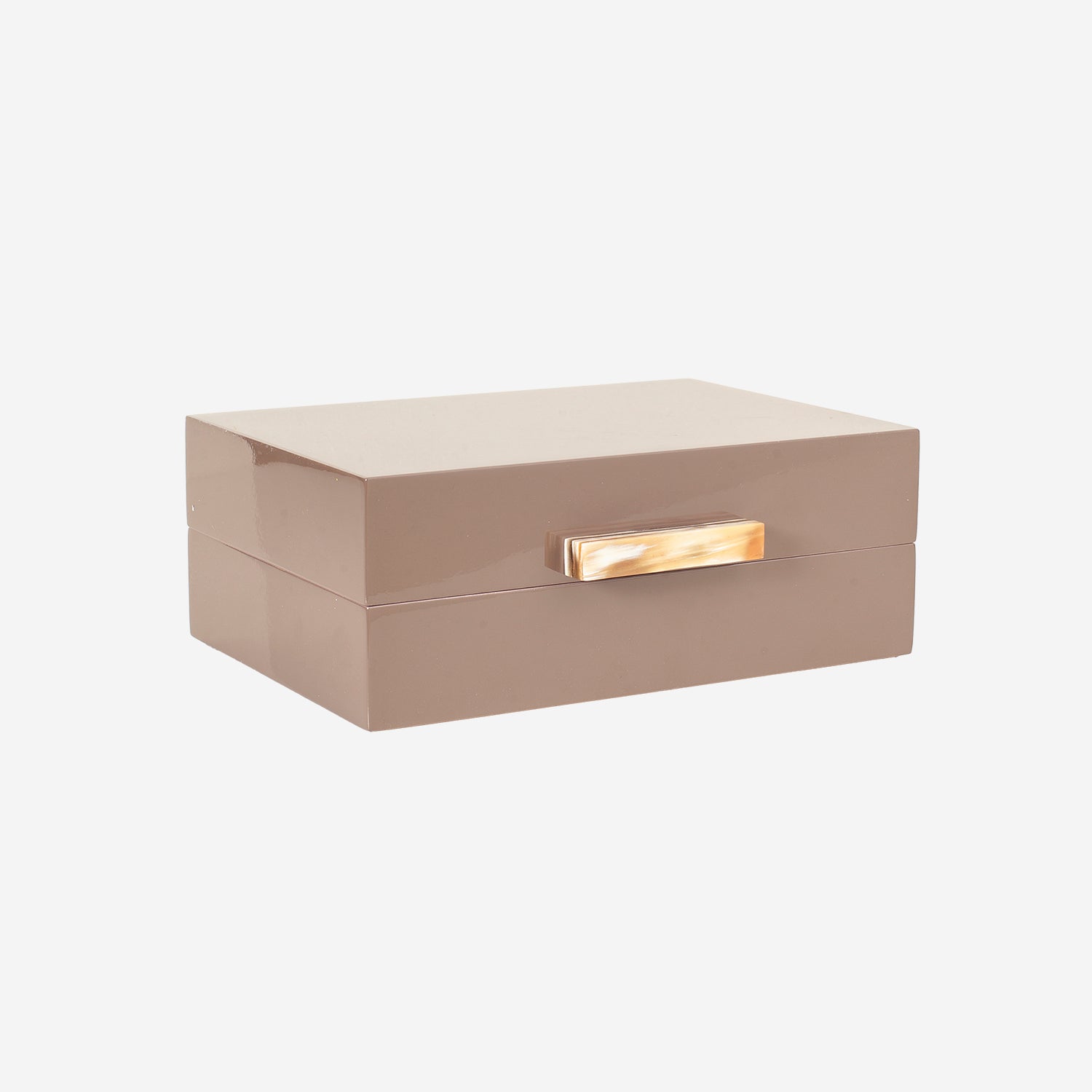 Lacquer Box w Horn stick, Earth