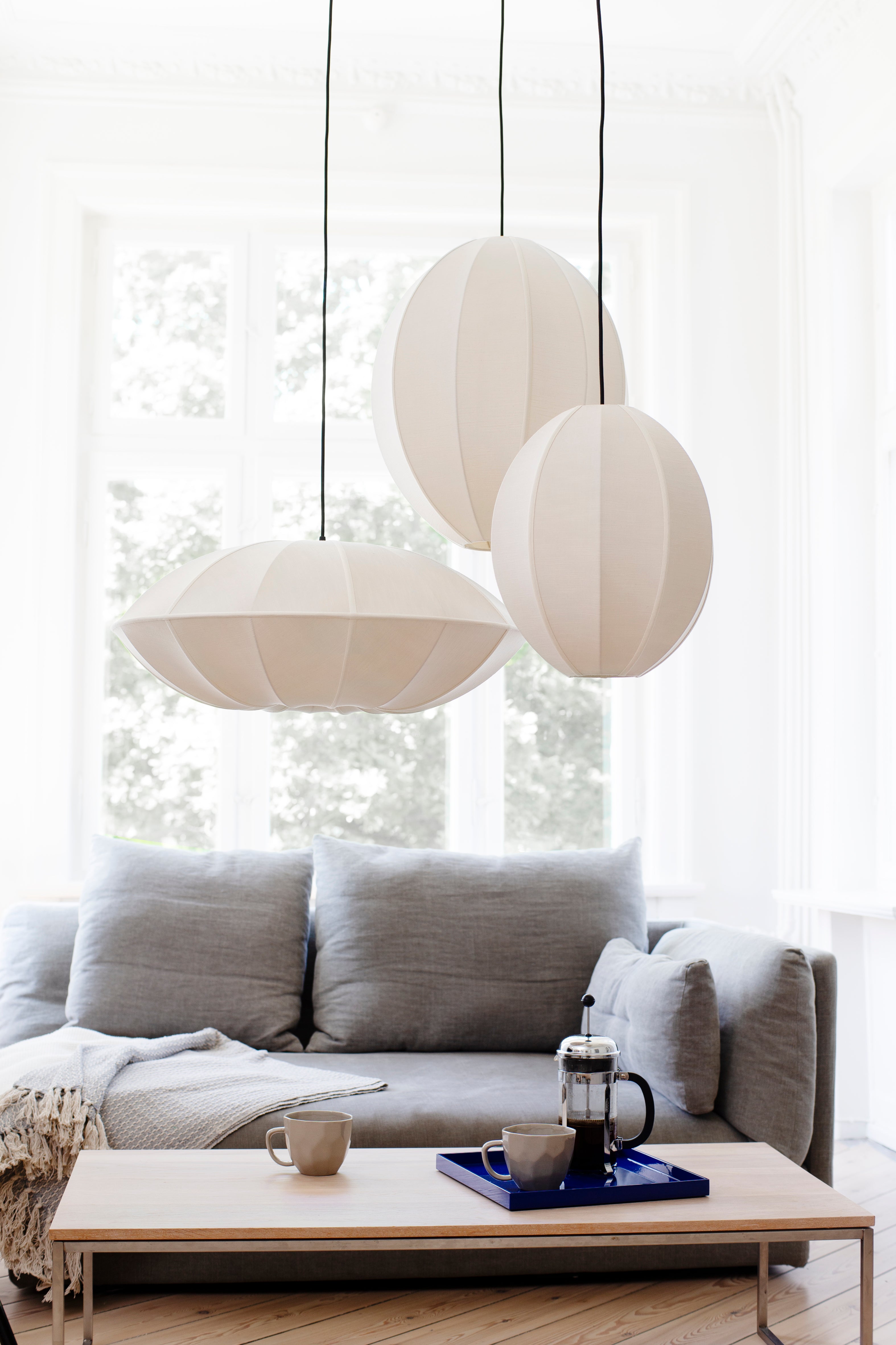 Lamp Shade Raw Sand Oval L