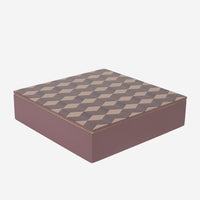 Lacquer Box w 3D Pattern Plum/Sorbet - color swatch