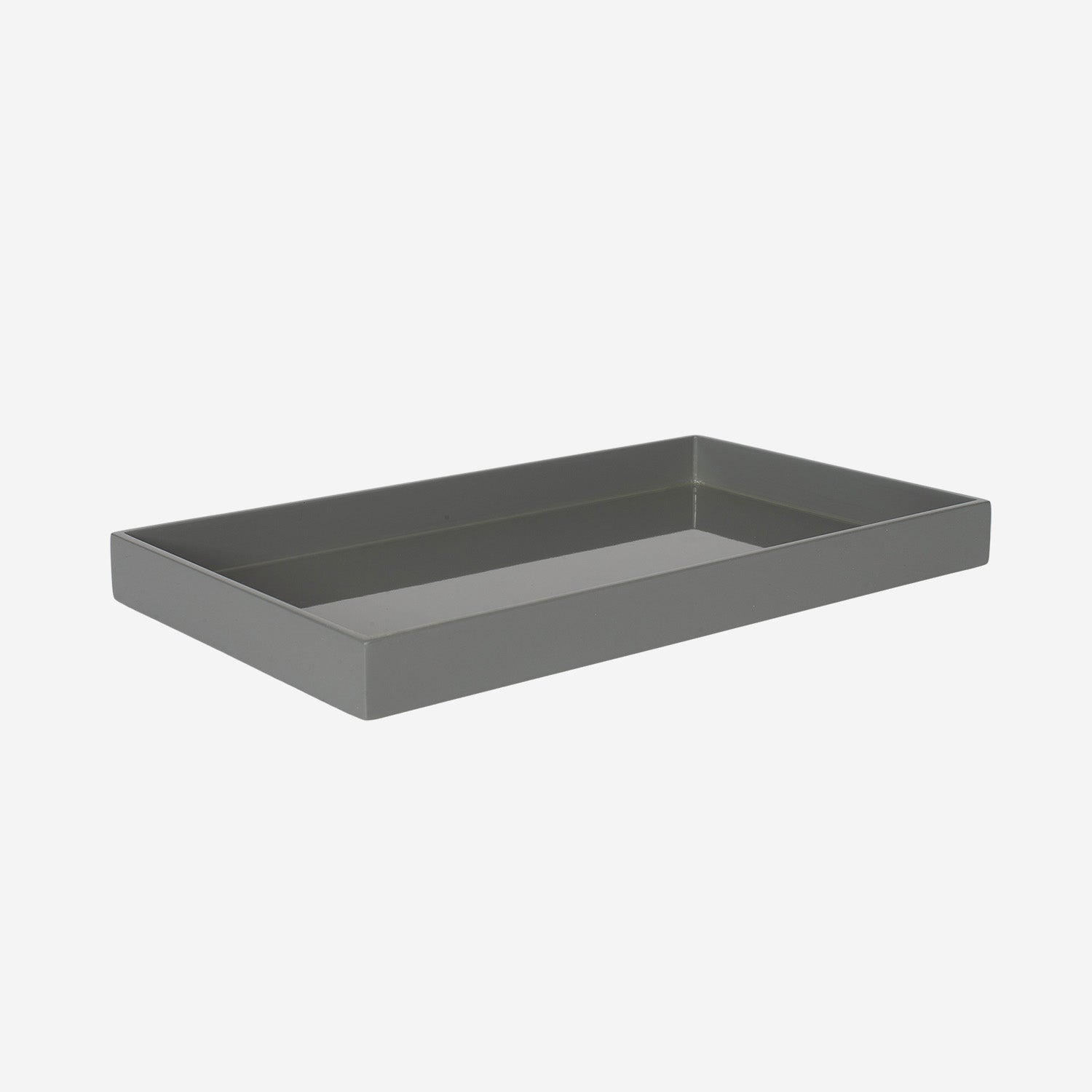 Lacquer Tray 34x20 Grey
