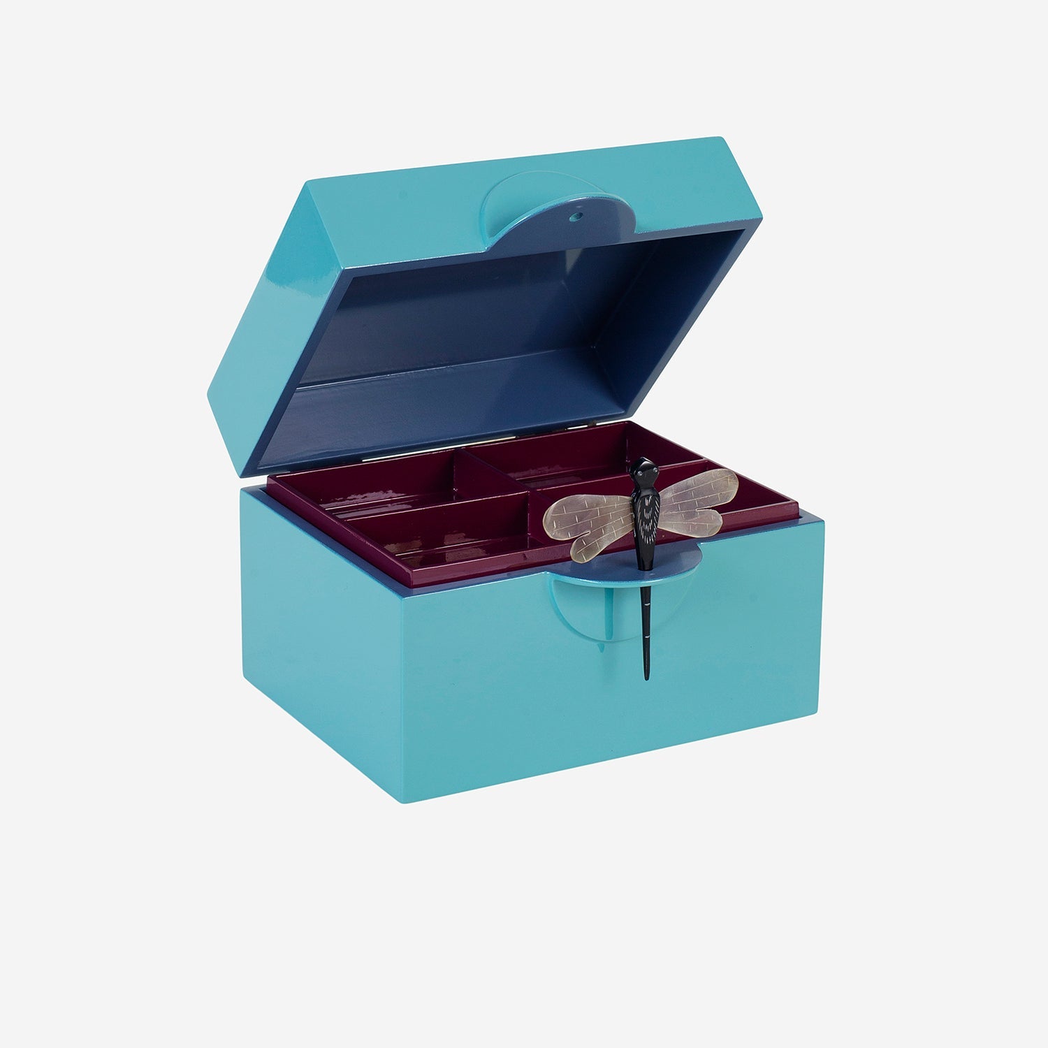 Lacquer Box B Turquoise