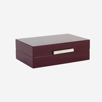 Lacquer Box w Rooms & Stick S Bordeaux - color swatch