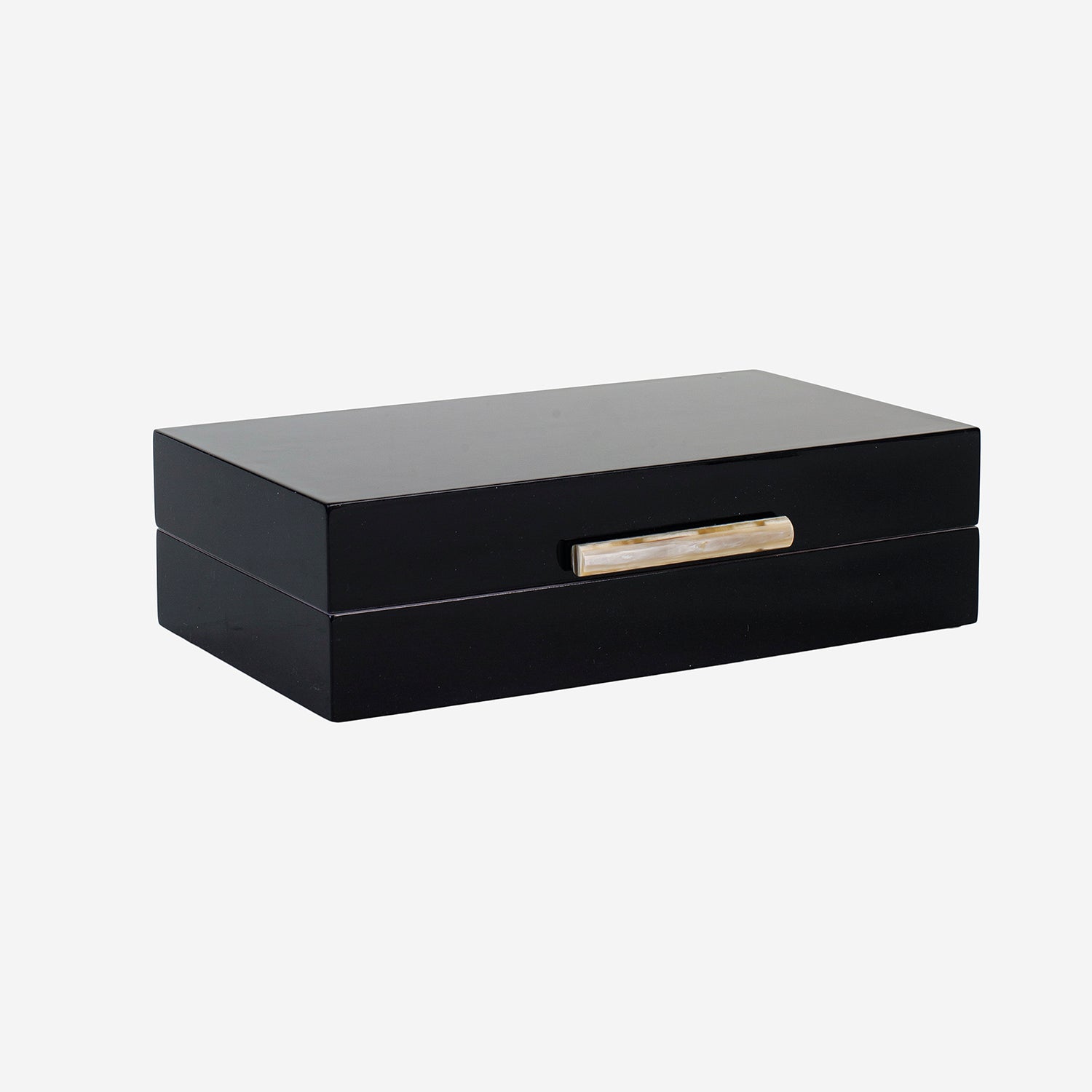 Lacquer Box w Rooms & Stick B Black