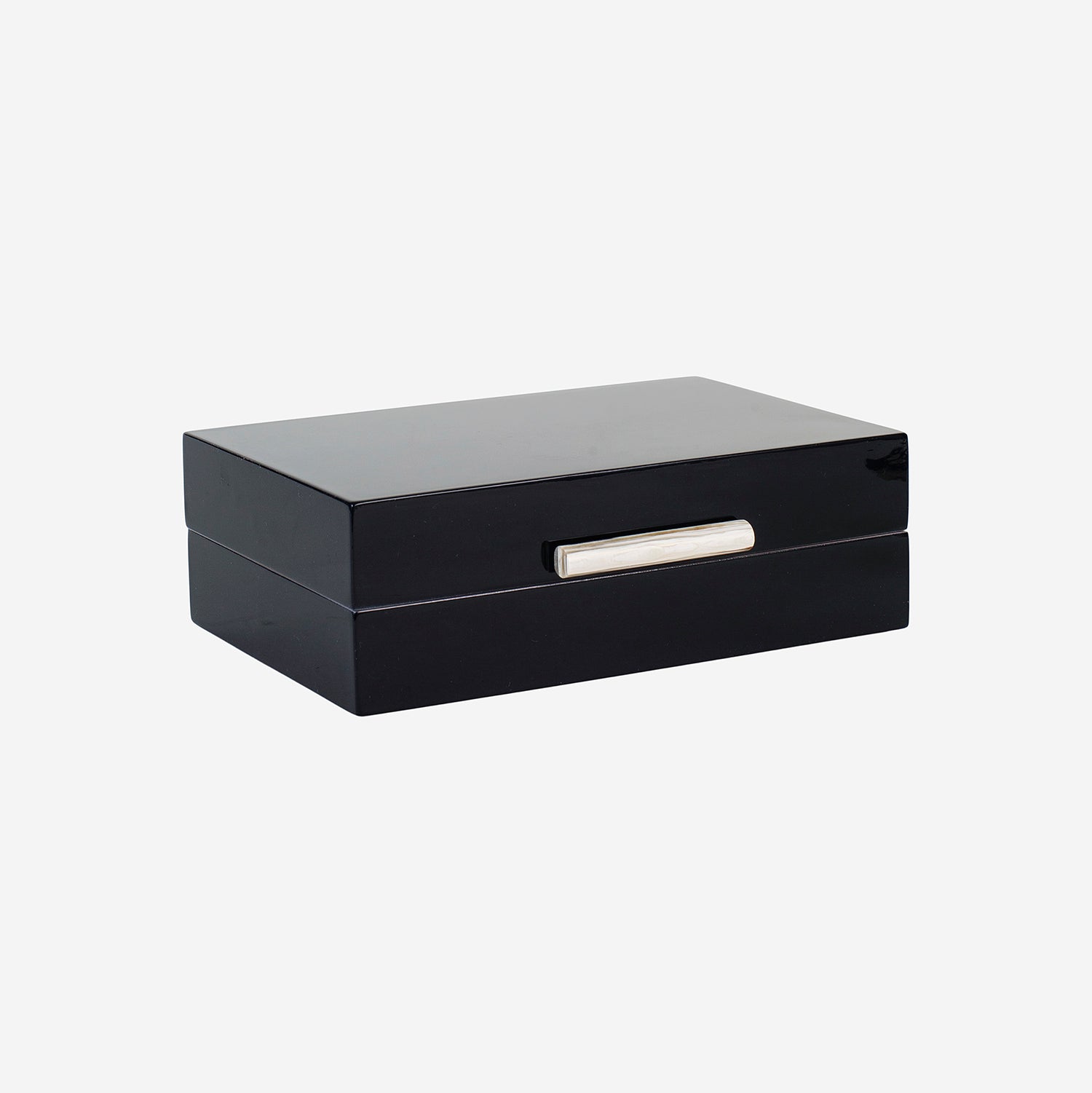 Lacquer Box w Rooms & Stick S Black