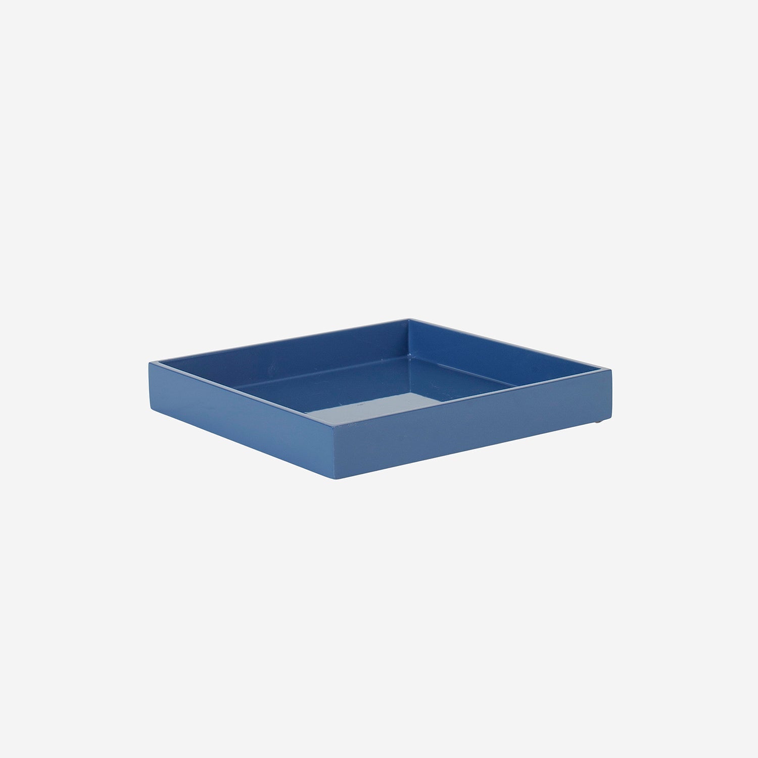 Lacquer Tray 20x20 Denim