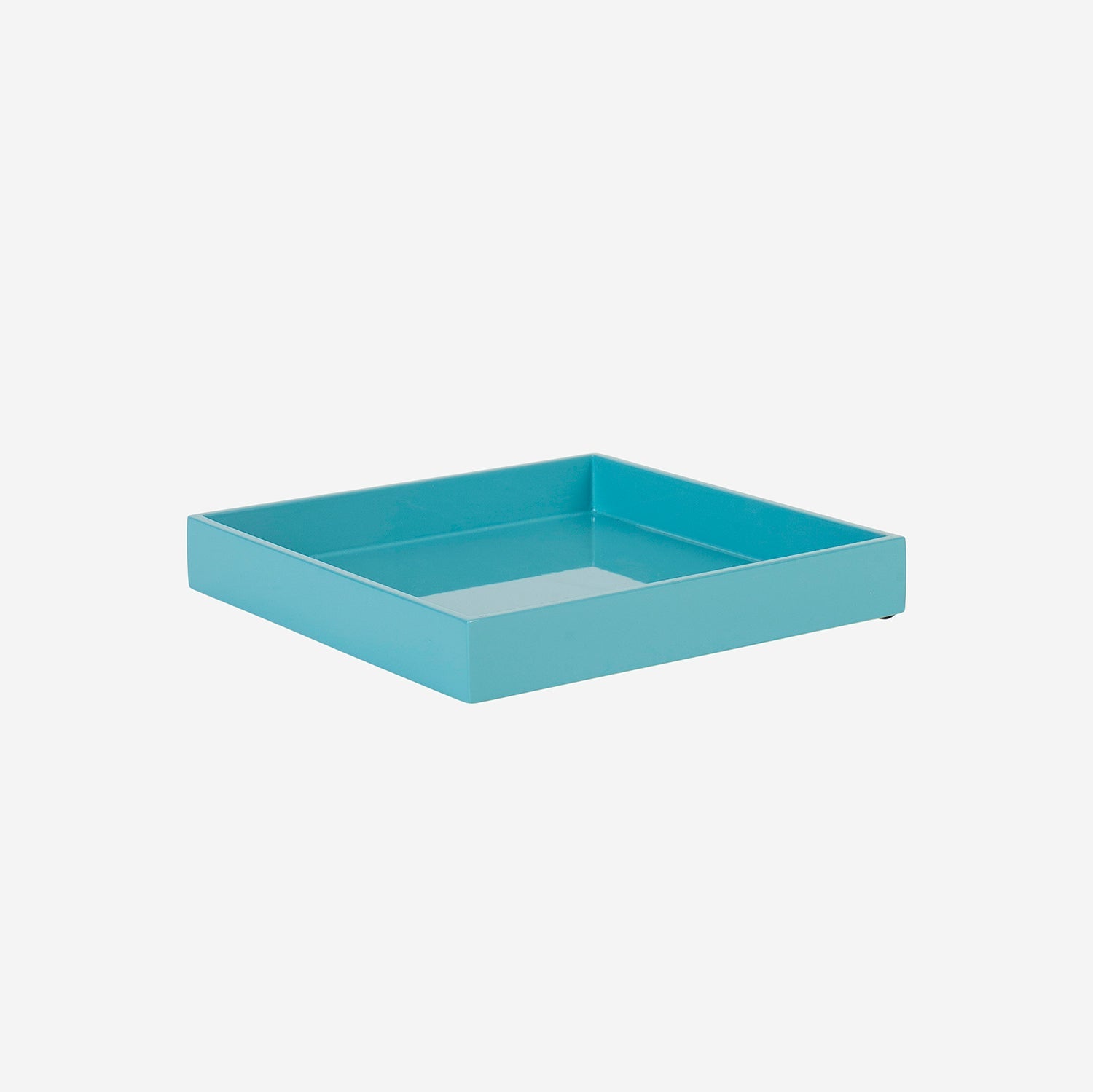 Lacquer Tray 20x20 Turquoise