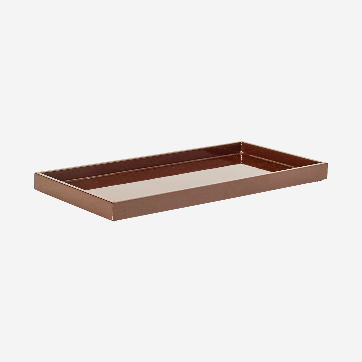 Lacquer Tray 32x16 chocolate