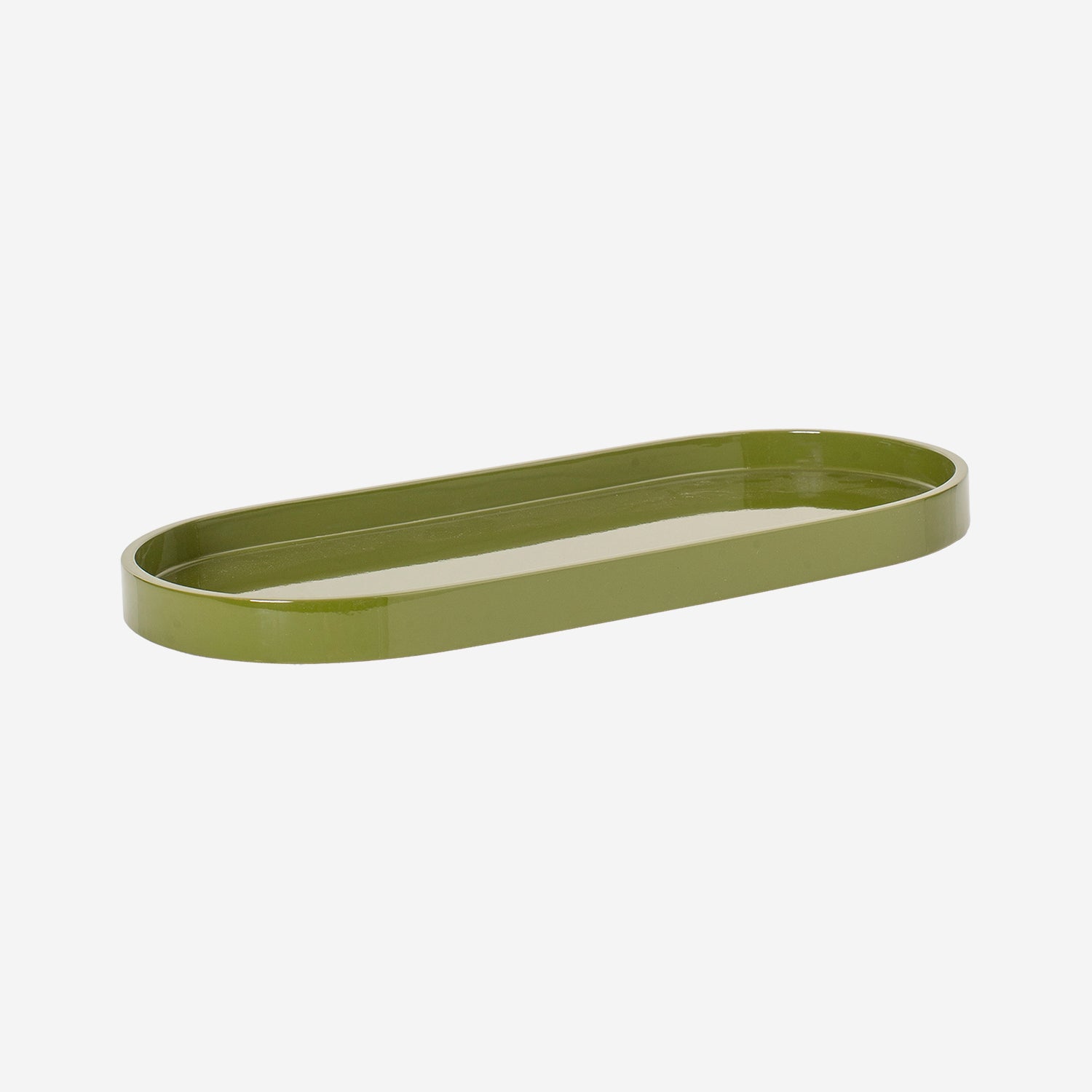 Lacquer Tray Oval S, Army