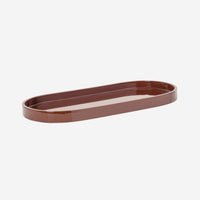 Lacquer Tray Oval S, Chocolate - color swatch