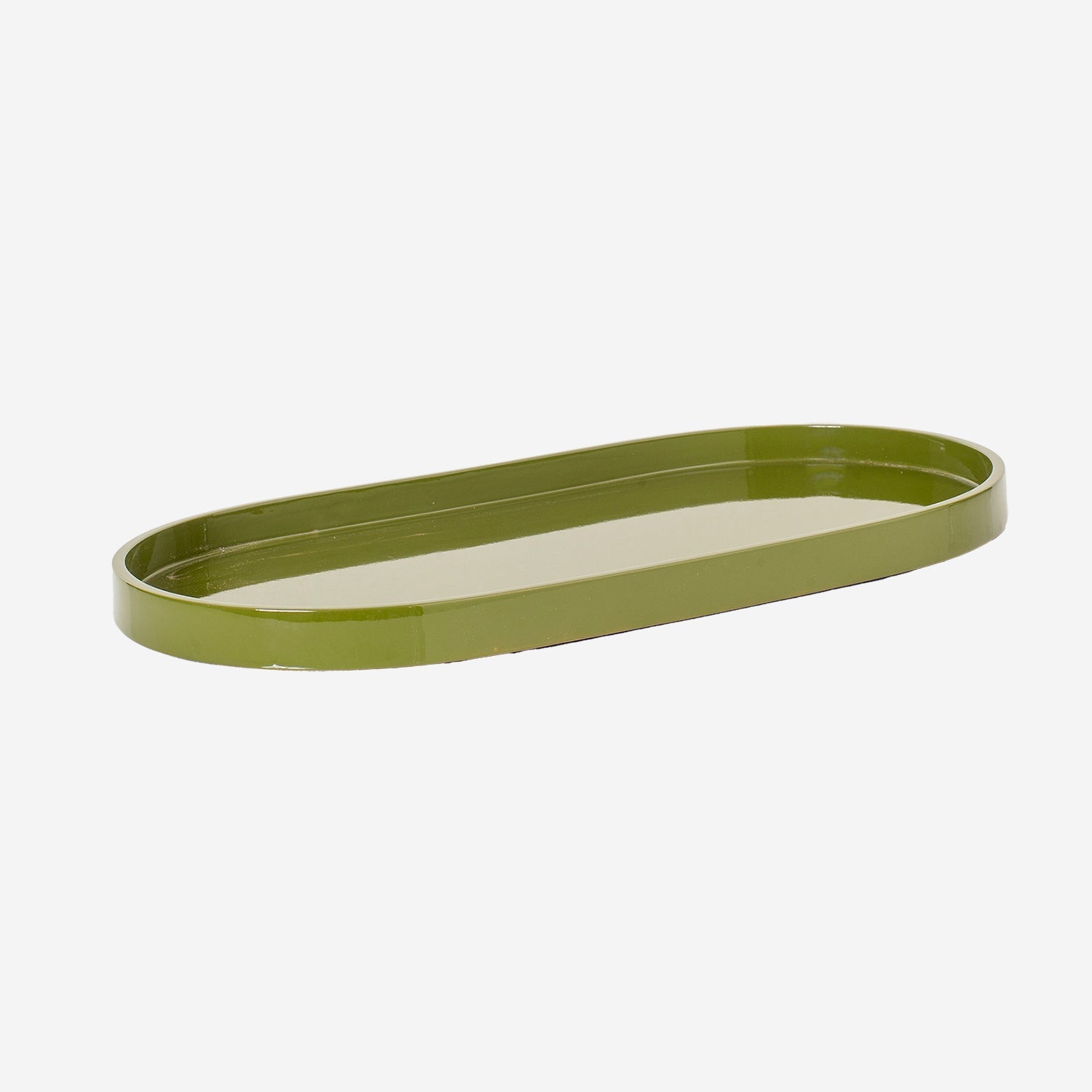 Lacquer Tray Oval B, army