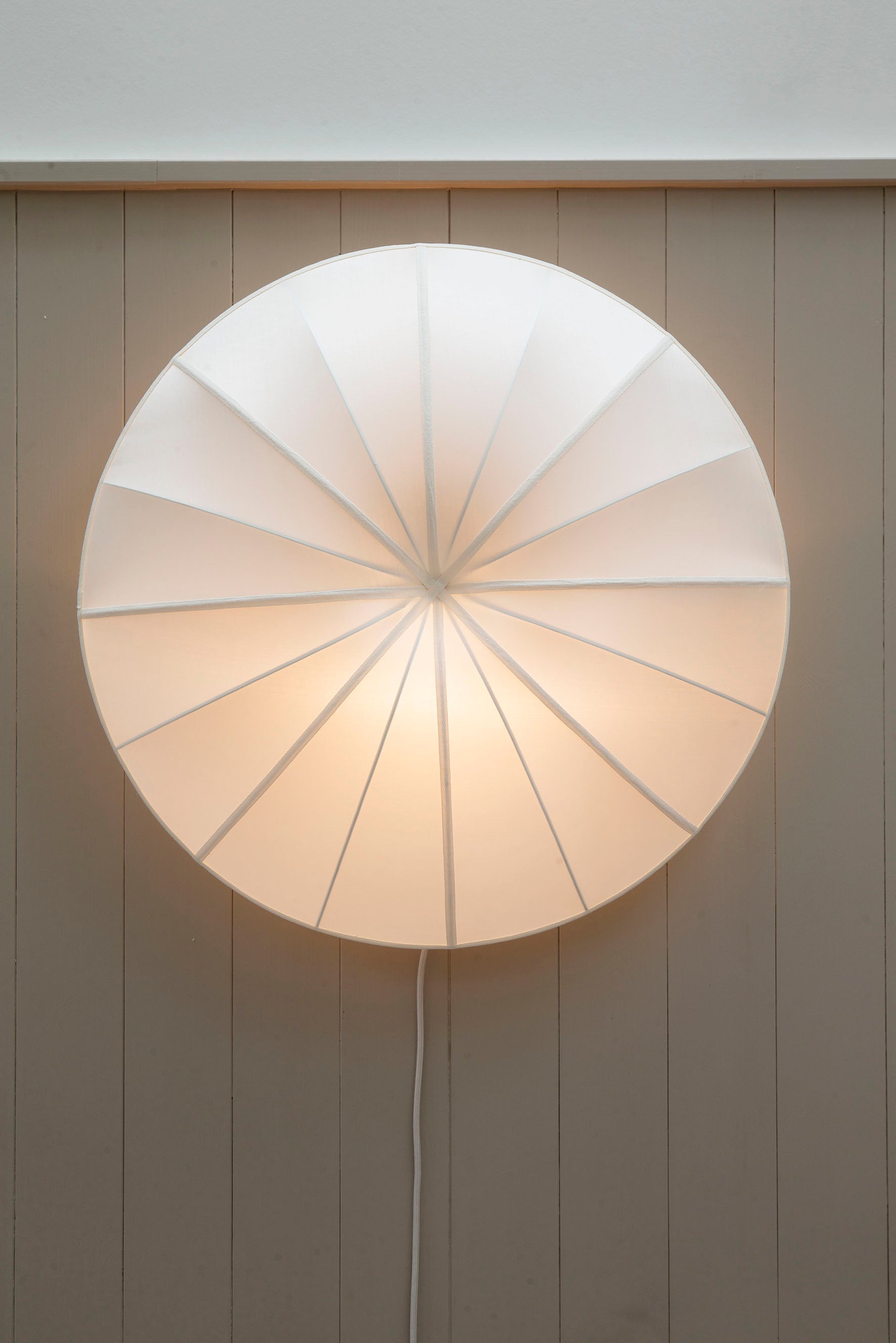 Lamp Shade Indochina Offwhite Half UFO for wall