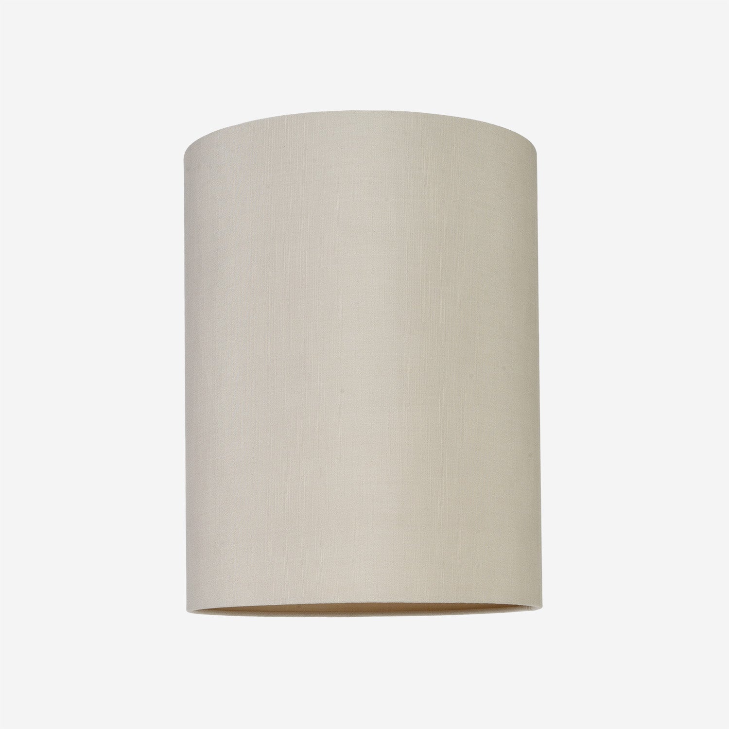 Lamp Shade Raw Silk Sand w Latte lining 30x39 cm