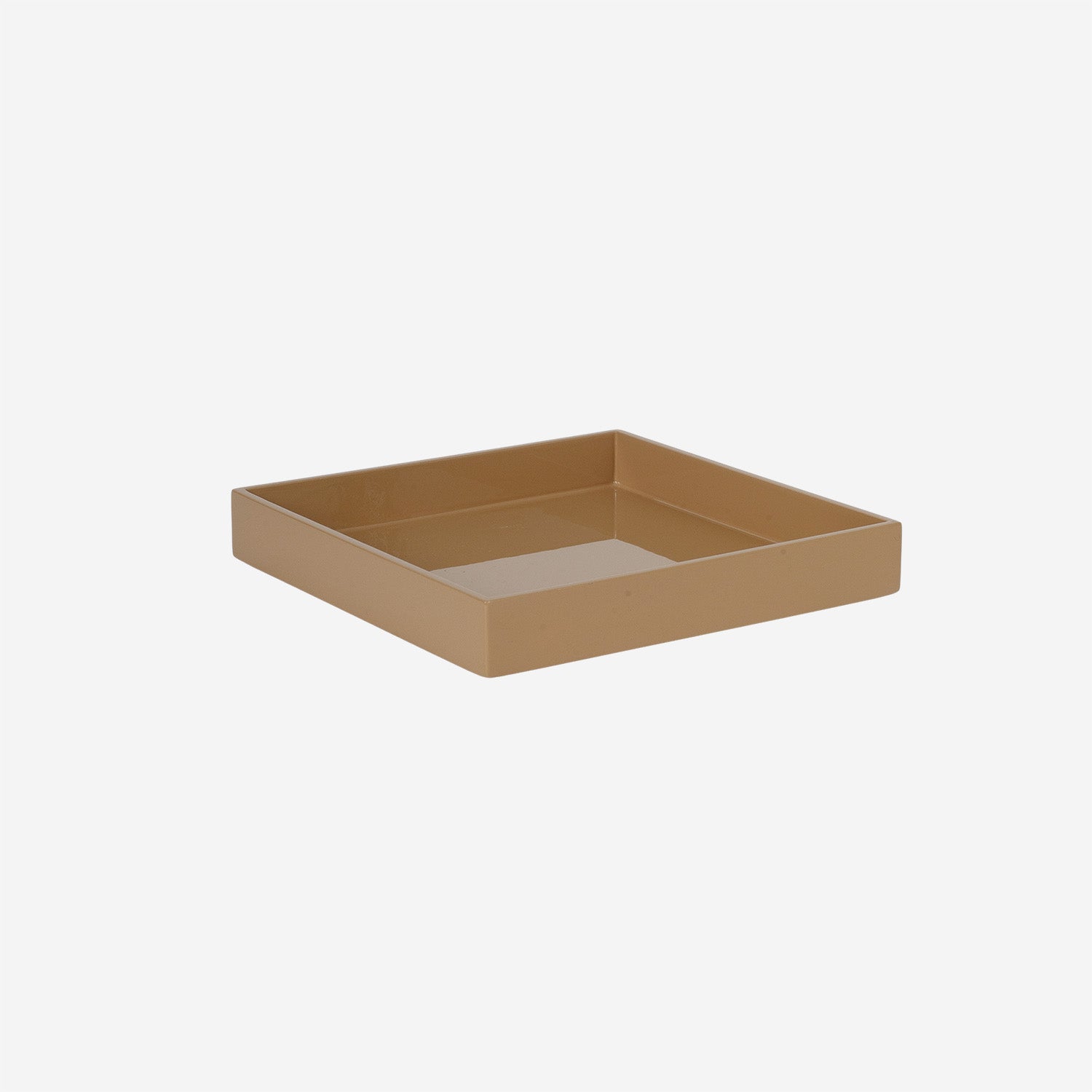 Lacquer Tray 20x20 Camel