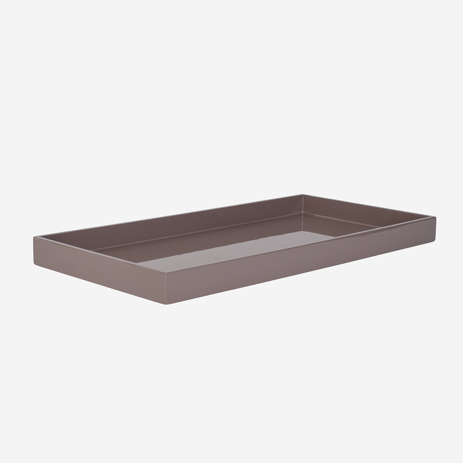 Lacquer Tray 50x25 Brown Grey