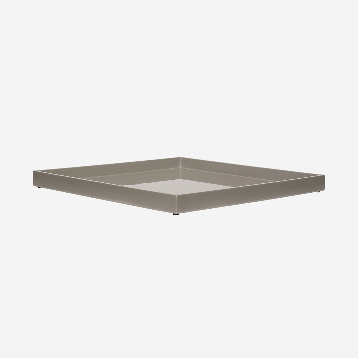 Lacquer Tray 33x33 Cool Grey